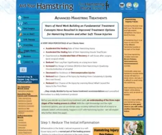 Aidyourhamstring.com(Hamstring Injury Information and Treatments) Screenshot
