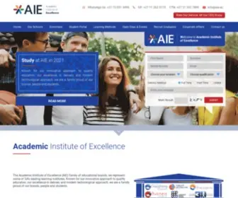 Aie.ac(Academic institute of excellence) Screenshot