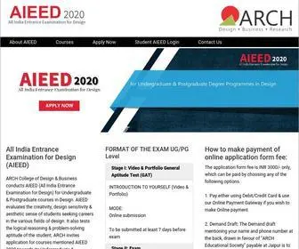Aieed.com(A leading academy of global repute in the sphere of fashion & design) Screenshot