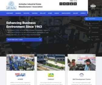 Aiema.net(Ambattur Industrial Estate Manufacturers' Association) Screenshot