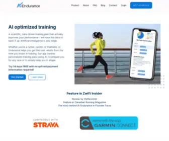 Aiendurance.com(AI Running) Screenshot