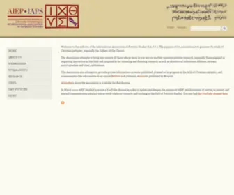 Aiep-Iaps.org(The International Association of Patristic Studies) Screenshot