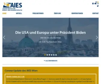 Aies.at(Austria Institut für Europa) Screenshot