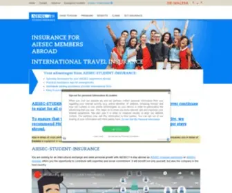 Aiesec-Student-Insurance.com(Aiesec Student Insurance) Screenshot