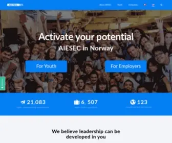 Aiesec.no(Aiesec) Screenshot