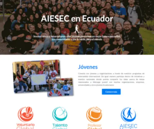Aiesec.org.ec(Aiesec) Screenshot