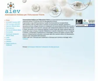 Aiev.it(ASSOCIAZIONE ITALIANA PER L'EDUCAZIONE VISIVA e la diffusione del metodo Bates) Screenshot