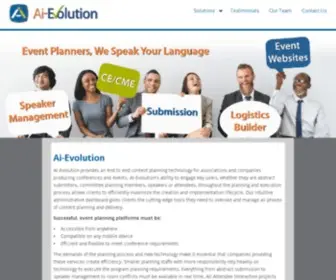 Aievolution.com(Attendee Interactive's conference management software) Screenshot