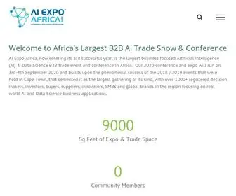 Aiexpoafrica.com(Africa's largest B2B 4IR trade show & conference) Screenshot