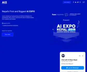 Aiexponepal.com(A collaboration platform to connect academia and industry) Screenshot