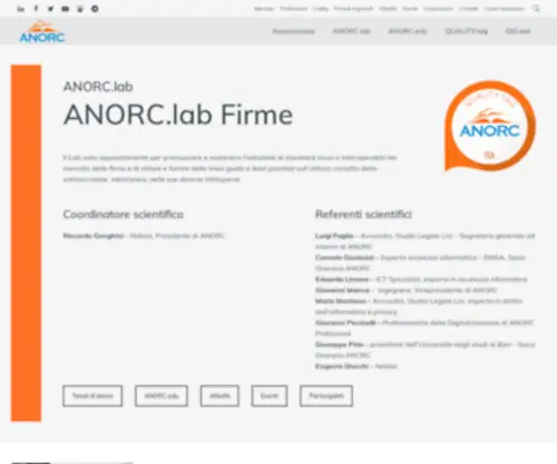 Aifag.it(Anorc, Associazione Nazionale Operatori e Responsabili della Custodia di contenuti digitali) Screenshot