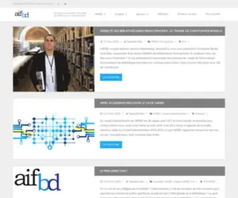 Aifbd.org(Association Internationale Francophones des Bibliothécaires et Documentalistes) Screenshot