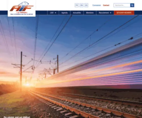 Aifonline.eu(L'association des industries ferroviaires hdf) Screenshot