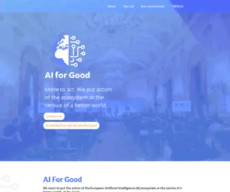 Aiforgood.eu(AI for Good) Screenshot