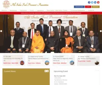 Aifpa.net(ALL INDIA FOOD PROCESSORS' ASSOCIATION) Screenshot