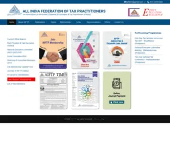 Aiftponline.org(All India Federation Of Tax Practitioner) Screenshot