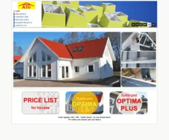 Aig-Familyhouses.eu(Prefab homes) Screenshot