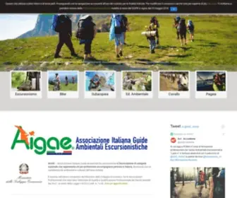 Aigae.org(AIGAE Associazione Italiana Guide Ambientali Escursionistiche) Screenshot