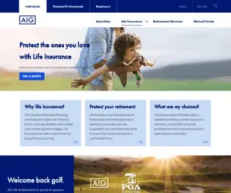 Aigag.com(American General Life Companies) Screenshot