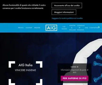 Aig.co.it(AIG Italy) Screenshot