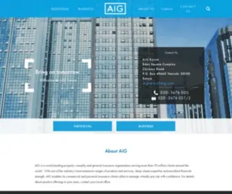 Aig.co.ke(Insurance from AIG in Kenya) Screenshot