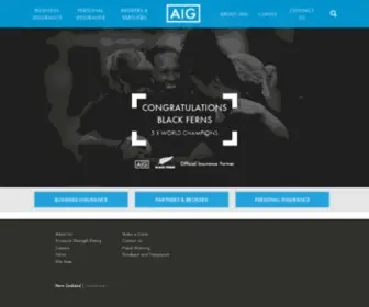 Aig.co.nz(Insurance from AIG in New Zealand) Screenshot