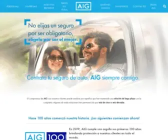 Aig.com.mx(Seguros AIG México) Screenshot