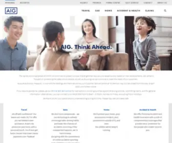 Aig.com.sg(Insurance from AIG Singapore) Screenshot