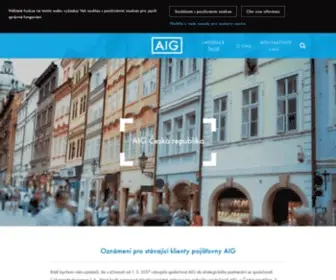 Aig.cz(Čeština Home) Screenshot