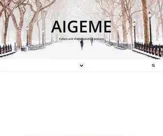 Aigeme.com(Collect and share beautiful pictures) Screenshot