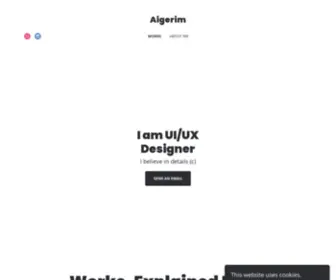 Aigerimuz.com(UX Designer) Screenshot