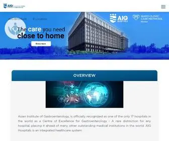 Aighospitals.com(AIG Hospitals) Screenshot