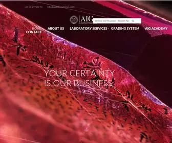 Aiglaboratories.com(Our expertise) Screenshot