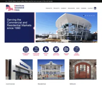Aiglass.com(AIG American Glass Company) Screenshot