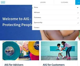 Aiglife.co.uk(AIG Life UK) Screenshot