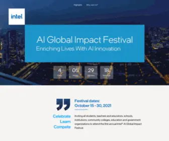 Aiglobalimpactfestival.org(Intel AI Global Impact Festival) Screenshot