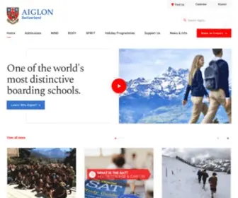Aiglon.ch(International boarding school in Switzerland) Screenshot