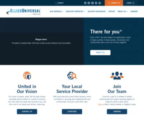 Aigovernmentservices.com(Allied Universal Security Services) Screenshot