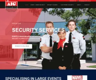 Aigsecurity.com.au(Security Services Melbourne) Screenshot