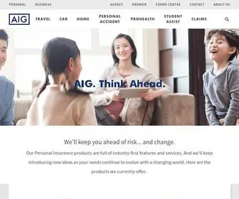 Aig.sg(Insurance from AIG Singapore) Screenshot
