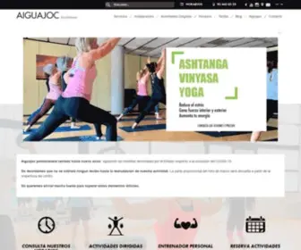 Aiguajoc.com(Gimnasio con piscina en Barcelona) Screenshot