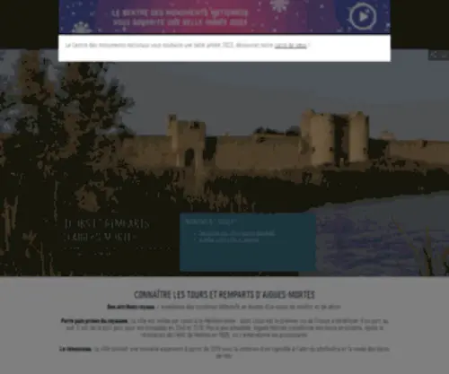 Aigues-Mortes-Monument.fr(Tours et remparts d'Aigues) Screenshot