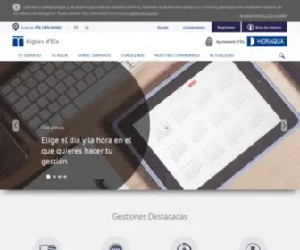 Aigueselx.com(Aigües d'Elx) Screenshot