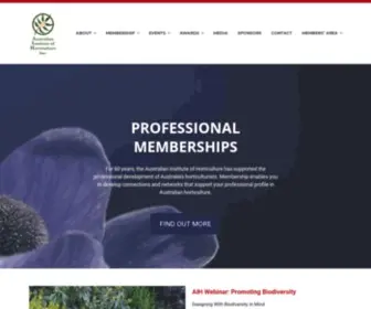 Aih.org.au(Australian Institute of Horticulture) Screenshot