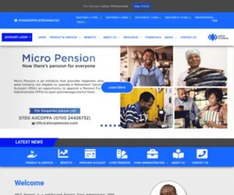 Aiicopension.com(AIICO Pension Manager Limited) Screenshot
