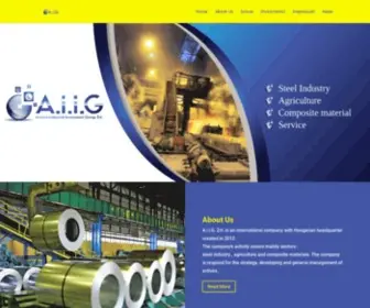 Aiig.hu(Arsisco Industrial Investment Group Zrt) Screenshot