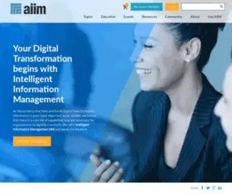 Aiim.org(The Association for Intelligent Information Management) Screenshot