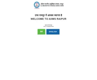 Aiimsraipur.edu.in(AIIMS Raipur) Screenshot