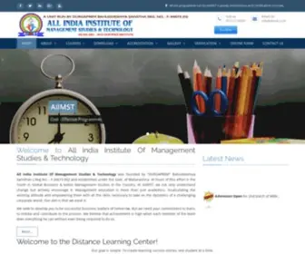 Aiimst.co.in(AIIMST School of Distance Education) Screenshot