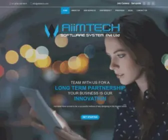 Aiimtech.com(Professional Software Website Design Company) Screenshot